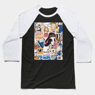 Retro Anime Aesthetic Baseball T-Shirt